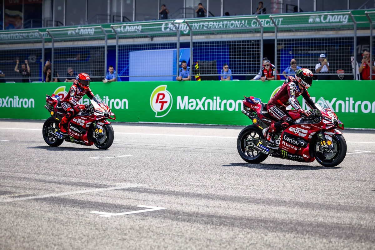 Ducati Stumbles in Thailand as Aprilia Signals Title Threat