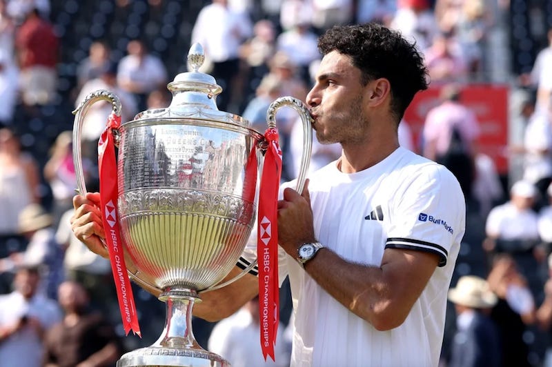 Cerúndolo Wins Queen’s Club Title After Epic Longest Final Against Tommy Paul