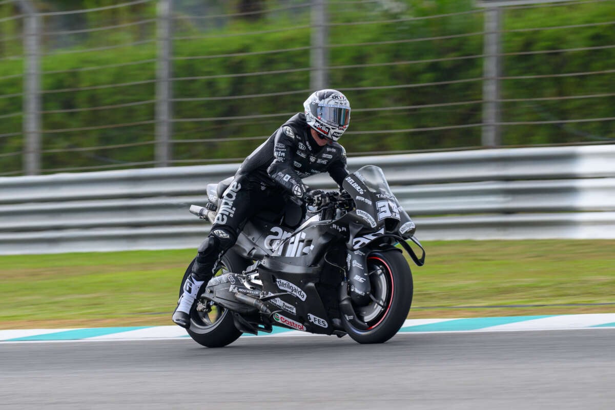 Aprilia Says It Is on Ducati’s Tail After Sepang MotoGP Test, But Benchmark Remains Out of Reach