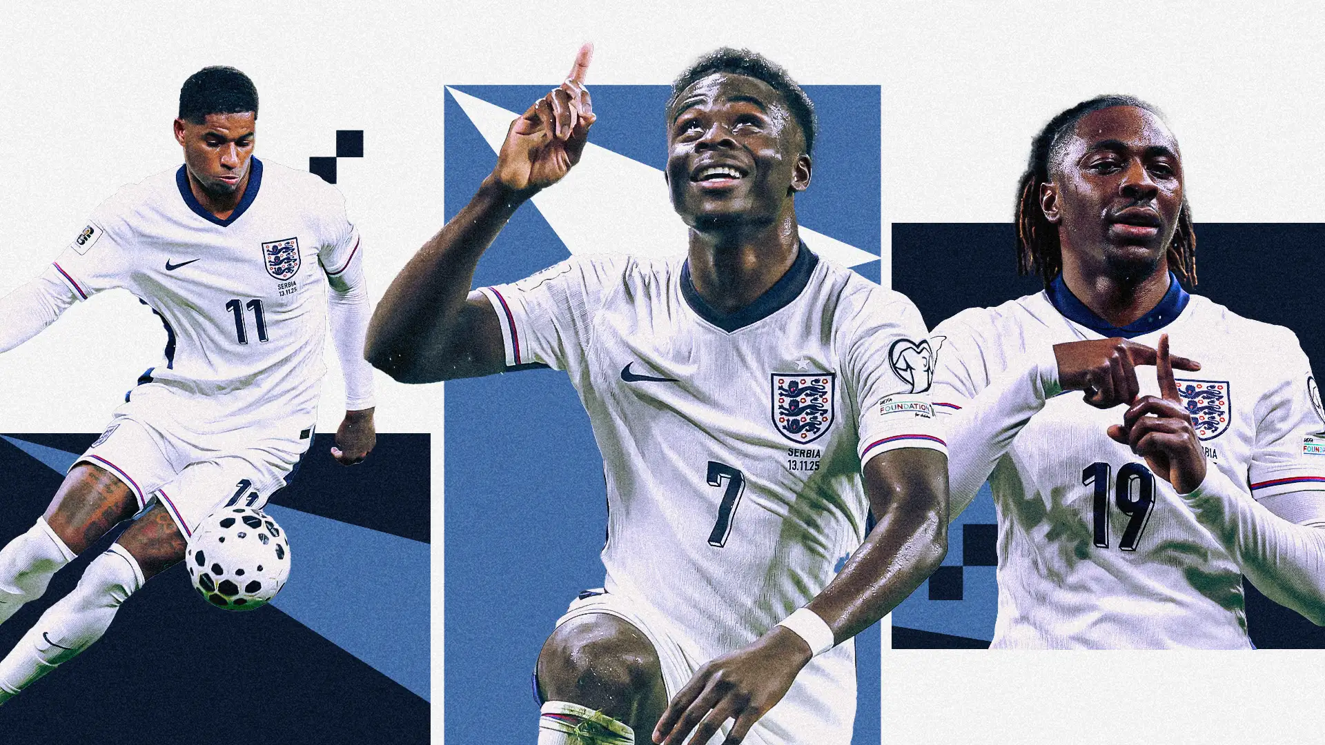 England player ratings vs Serbia: Bukayo Saka and Eberechi Eze's superb finishes keeps Three Lions perfect in World Cup qualifying - but Marcus Rashford fails to fully take his chance