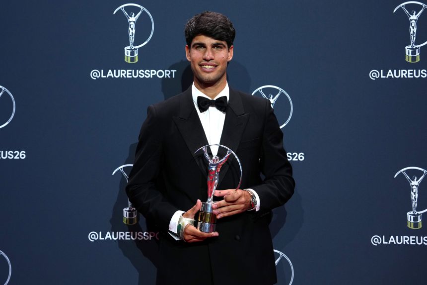 Carlos Alcaraz and Aryna Sabalenka Lead Tennis Sweep at Laureus Awards in Madrid