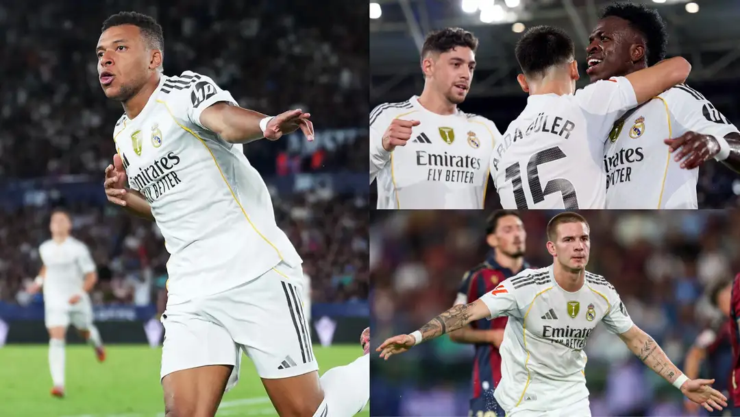 Real Madrid player ratings vs Levante: Kylian Mbappe begins Ballon d'Or 2026 charge with cheeky double as Vinicius Jr scores outrageous trivela goal